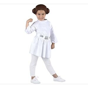 Star Wars Princess Leia Kids Costume - White and Brown